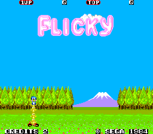 Flicky sega сколько уровней